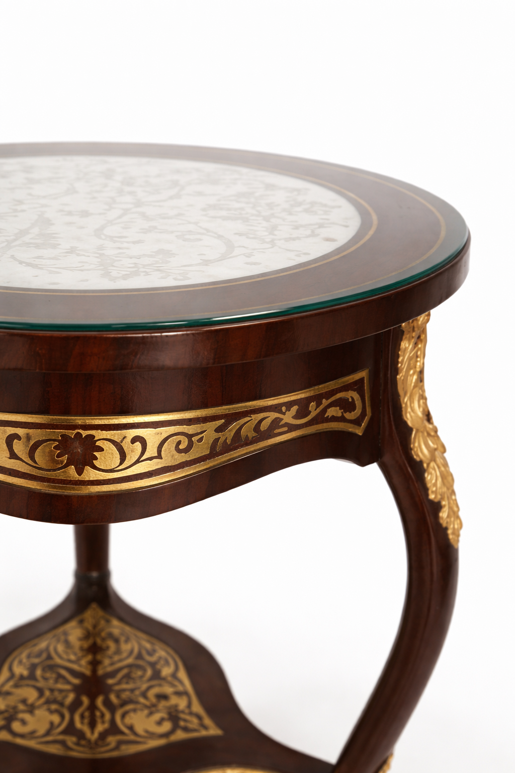 Lustreal: Table ronde antique