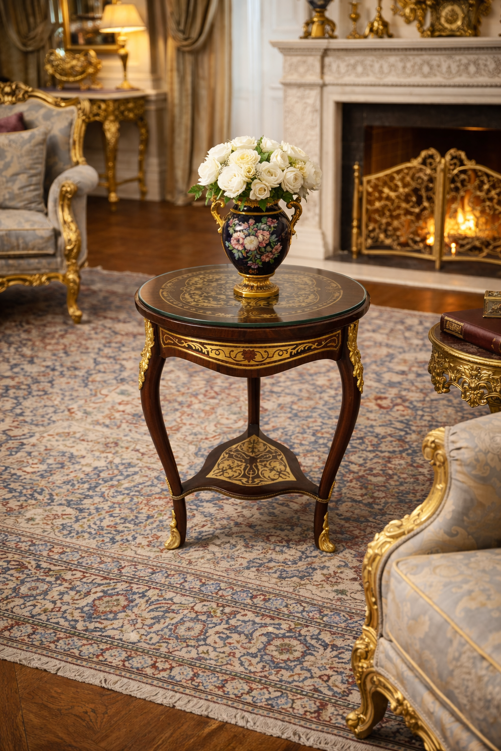 Lustreal: Table ronde antique