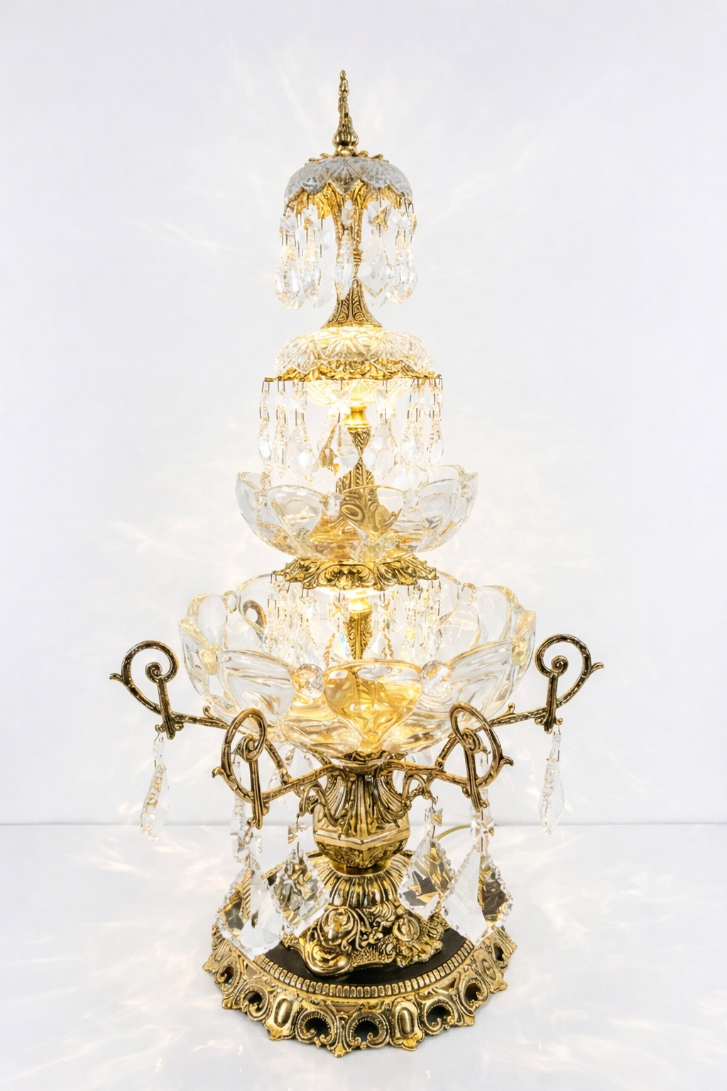 Lustreal: decor de table en laiton antique xl
