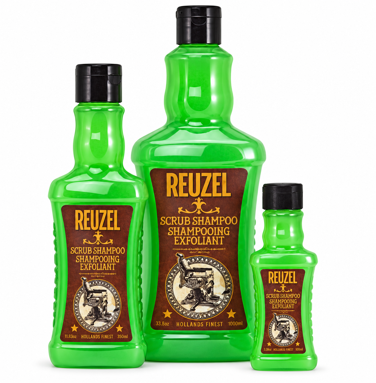Shampoing Exfoliant pour Cheveux - Format Moyen Reuzel